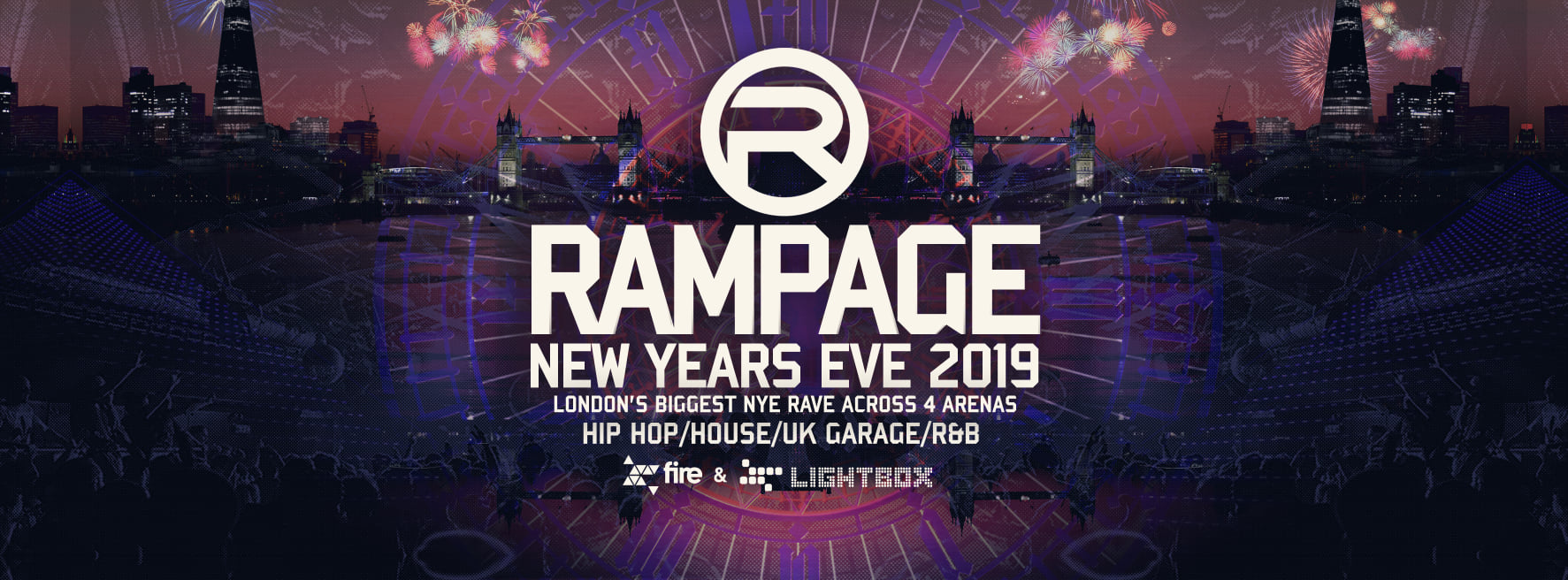 Rampage Sound New Years Eve Rave Fire & Lightbox London at Fire